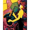 ZUTY Maľovanie podľa čísel DIEVČA HRAJÚCE NA SAXOFÓN Rámovanie bez rámu a bez vypnutia plátna Rozmer 80 x 100 cm