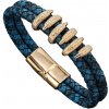 HARAHU Pánsky náramok HA 33331 Modrá/Zlatá HR33331 HARAHU Pánsky náramok HA 33331 Modrá/Zlatá HR33331