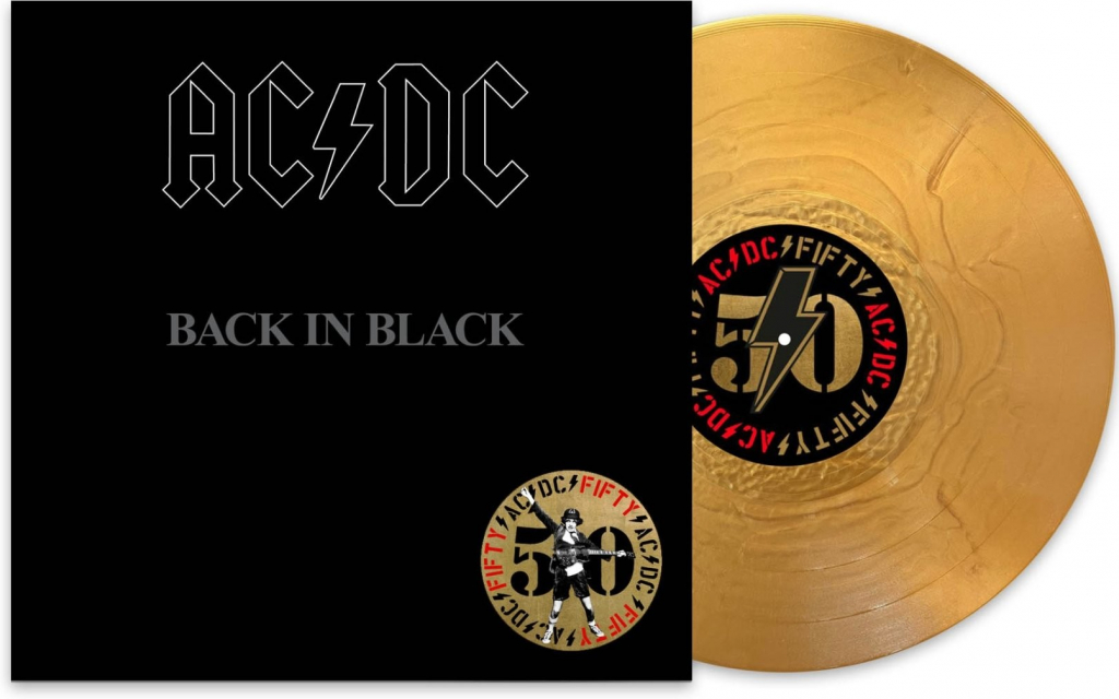 AC/DC: Back In Black - Limited Coloured Gold Metallic Vinyl LP