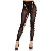 Leg avenue - seamless opaque stockings with cutout at the feet black Leg avenue - seamless opaque stockings with cutout at the feet black
