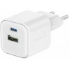 Swissten síťový adaptér 12w 1x usb-c + 1x usb-a bílý 22071500 Swissten síťový adaptér 12w 1x usb-c + 1x usb-a bílý 22071500