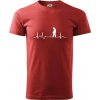 EKG detektor - Klasické pánske tričko vyššej gramáže - 3XL ( Bordová ) EKG detektor - Klasické pánske tričko vyššej gramáže - 3XL ( Bordová )