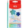 Pastelky šesťhranné M&G Sakura - sada 12 jasných modro-zelených farieb Pastelky šesťhranné M&G Sakura - sada 12 jasných modro-zelených farieb
