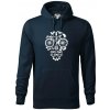 Bike lebka - Mikina pánska Cape s kapucňou - 5XL ( Tmavomodrá (takmer čierna) ) Bike lebka - Mikina pánska Cape s kapucňou - 5XL ( Tmavomodrá (takmer čierna) )