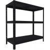 Kovový regál do technickej miestnosti Biedrax 40 x 60 x 120 cm, čierny - 3 police kovové Kovový regál do technickej miestnosti Biedrax 40 x 60 x 120 cm, čierny - 3 police kovové