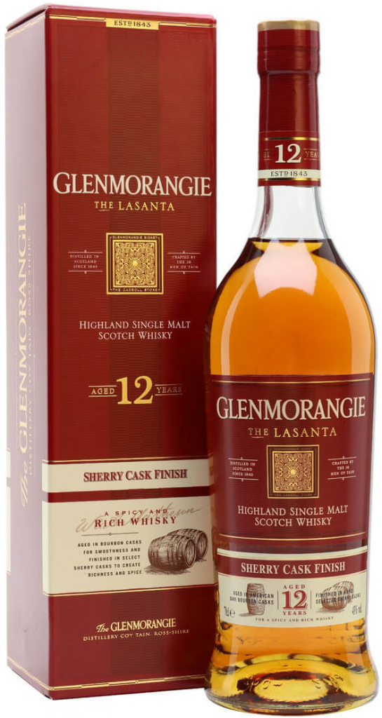 Glenmorangie Lasanta Sherry Cask Finish 12y 43% 0,7 l (kartón)