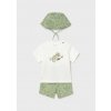 Set - tričko s potlačou, kraťasy a klobúk Mayoral - 2601667081-v ext. sklade Set - tričko s potlačou, kraťasy a klobúk Mayoral - 2601667081-v ext. sklade