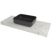 Naturel Dolce doska pod umyvadlo 123,5 x 8 x 50 cm mramor Carrara biela mat DO12050MCB