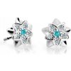 Cutie Jewellery Detské náušnice z bieleho zlata C2210-30-X-2 svetlo zelená Cutie Jewellery Detské náušnice z bieleho zlata C2210-30-X-2 svetlo zelená