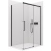 CERANO - Sprchovací kút Lantono L/P - 8 mm - Soft-Close - čierna matná, transparentné sklo - 130x100x195 cm - posuvný CERANO - Sprchovací kút Lantono L/P - 8 mm - Soft-Close - čierna matná, transparentné sklo - 130x100x195 cm - posuvný
