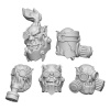 Green Stuff World 3D Printed Ork Burna Heads 1:48 Green Stuff World 3D Printed Ork Burna Heads 1:48