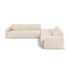 Béžová rohová pohovka z textílie bouclé (pravý roh) Molino – Micadoni Home Béžová rohová pohovka z textílie bouclé (pravý roh) Molino – Micadoni Home
