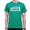 Fajntričko Tričko - Evolúcia cestovanie, Farba zelená, Strih/ Variant Pánsky/UNISEX Fajntričko Tričko - Evolúcia cestovanie, Farba zelená, Strih/ Variant Pánsky/UNISEX