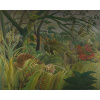 Plagát, Obraz - Tiger in a Tropical Storm (Surprised!) 1891, Rousseau, Henri J.F. (Le Douanier), 40 × 30 cm Plagát, Obraz - Tiger in a Tropical Storm (Surprised!) 1891, Rousseau, Henri J.F. (Le Douanier), 40 × 30 cm