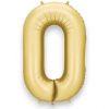 PartyDeco Fóliový balónik číslo 0 zlatý 86 cm PartyDeco Fóliový balónik číslo 0 zlatý 86 cm
