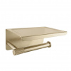 Držiak na toaletný papier s poličkou 6613 Modern Gold Brush Držiak na toaletný papier s poličkou 6613 Modern Gold Brush