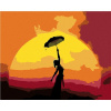 Maľovanie podľa čísel - Žena s dáždnikom a západ slnka, 100 x 80 cm, bez rámu a napnutého plátna 8596530025863 Maľovanie podľa čísel - Žena s dáždnikom a západ slnka, 100 x 80 cm, bez rámu a napnutého plátna 8596530025863