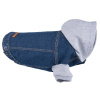 Oblečenie pre psa bunda s kapucňou 30 cm Denim tmavo modrá Oblečenie pre psa bunda s kapucňou 30 cm Denim tmavo modrá