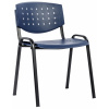 ALBA konferenčná plastová stolička LAYER modrá/černá