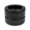YATO Krimpovacia vložka YT-21735 pre krimpovací stroj TH-typ 26 mm YATO Krimpovacia vložka YT-21735 pre krimpovací stroj TH-typ 26 mm