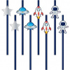 Slamky vesmír 6ks 19,5 cm - Party Pal Slamky vesmír 6ks 19,5 cm - Party Pal