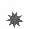 Springos Papierová hviezda deväťpípa 30cm šedá, vianočné dekorácie Springos Papierová hviezda deväťpípa 30cm šedá, vianočné dekorácie