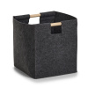 Úložný kôš, plsť / drevo, antracitová farba Úložný kôš, plsť / drevo, antracitová farba