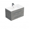 Swiss aqua technologies Koupelnová skříňka s umyvadlem SAT Cube Way 80x53x46 cm beton mat CUBE46802BEMOD Swiss aqua technologies Koupelnová skříňka s umyvadlem SAT Cube Way 80x53x46 cm beton mat CUBE46802BEMOD