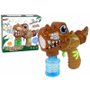 Lean Toys Bublifuk v tvare Dinosaura – hnedý Lean Toys Bublifuk v tvare Dinosaura – hnedý