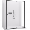 CERANO - Trostenný sprchovací kút Santini UL/P - 6 mm - čierna matná, transparentné sklo - 140x90x195 cm - pivotový CERANO - Trostenný sprchovací kút Santini UL/P - 6 mm - čierna matná, transparentné sklo - 140x90x195 cm - pivotový