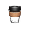 Čierny/hnedý cestovný hrnček 340 ml Brew Cork Black M – KeepCup Čierny/hnedý cestovný hrnček 340 ml Brew Cork Black M – KeepCup