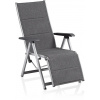 Kettler Basic Plus Padded Relaxačné hliníkové kreslo strieborné/antracit Kettler Basic Plus Padded Relaxačné hliníkové kreslo strieborné/antracit