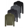 SET OF FOUR V4007 DEWBERRY MEN'S SWEATSHIRT-BLACK-NAVY-ANTHRACITE-KHAKI šedá XL dewberry 2465430611369 SET OF FOUR V4007 DEWBERRY MEN'S SWEATSHIRT-BLACK-NAVY-ANTHRACITE-KHAKI šedá XL dewberry 2465430611369