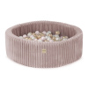 PLUSH NEST PLUSH NEST Suchý bazén okrúhly Puffy Lamell ružový Ø 90 × 30 cm s 200 loptičkami PLUSH NEST PLUSH NEST Suchý bazén okrúhly Puffy Lamell ružový Ø 90 × 30 cm s 200 loptičkami