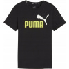 Puma detské tričko čierne bavlna, veľkosť 128 Puma detské tričko čierne bavlna, veľkosť 128