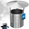 Komínová strieška pozinkovaná inox 200 mm Komínová strieška pozinkovaná inox 200 mm