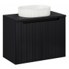 ArtCom Kúpeľňová skrinka s umývadlom a doskou NOVA Black DU80/4 | 80 cm ArtCom Kúpeľňová skrinka s umývadlom a doskou NOVA Black DU80/4 | 80 cm