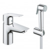 Grohe Umyvadlová baterie Start Edge s bidetovou sprškou chrom 23773001 Grohe Umyvadlová baterie Start Edge s bidetovou sprškou chrom 23773001