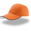 Atlantis Headwear Kšiltovka Zoom Piping Sandwich, baseballová, 6 panelová COT33000439599-orange/navy UNI Oranžová/navy Atlantis Headwear Kšiltovka Zoom Piping Sandwich, baseballová, 6 panelová COT33000439599-orange/navy UNI Oranžová/navy