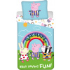 Jerry Fabrics Svietiace obliečky Peppa Pig Fun Bavlna 140x200 70x90 Jerry Fabrics Svietiace obliečky Peppa Pig Fun Bavlna 140x200 70x90