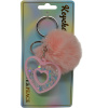 Keychain Prívesok na kľúče - Ružové srdce Keychain Prívesok na kľúče - Ružové srdce