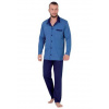Pánské pyžamo Big Norbert 826/01 HOTBERG modrá 3XL Pánské pyžamo Big Norbert 826/01 HOTBERG modrá 3XL
