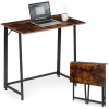Skladací počítačový stôl 80x45 cm Stolík na notebook v štýle Loft ModernHome Skladací počítačový stôl 80x45 cm Stolík na notebook v štýle Loft ModernHome