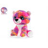 Leopard Rainbow Star Sparkle farebný sediaci 35 cm Leopard Rainbow Star Sparkle farebný sediaci 35 cm