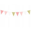 PartyDeco Papierová girlanda Vlajočky Prvý Roček 1,3m Ružová PartyDeco Papierová girlanda Vlajočky Prvý Roček 1,3m Ružová