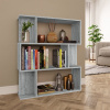 zahrada-XL Knižnica/priehradka sivá sonoma 80x24x96 cm spracované drevo 815244 zahrada-XL Knižnica/priehradka sivá sonoma 80x24x96 cm spracované drevo 815244