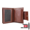 Ochranná kožená peňaženka v hnedej farbe č.8211 Ochranná kožená peňaženka v hnedej farbe č.8211