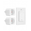 Diaľkovo ovládaná elektrická zásuvka Orno biela Diaľkovo ovládaná elektrická zásuvka Orno biela