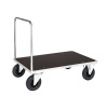 Plošinový vozík KM s madlom, pozinkovaný, 500 kg, 1200x800 mm, s pneumatikami Plošinový vozík KM s madlom, pozinkovaný, 500 kg, 1200x800 mm, s pneumatikami