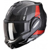 SCORPION preklápacia prilba EXO-TECH EVO CARBON CAD čierna/červená XL SCORPION preklápacia prilba EXO-TECH EVO CARBON CAD čierna/červená XL